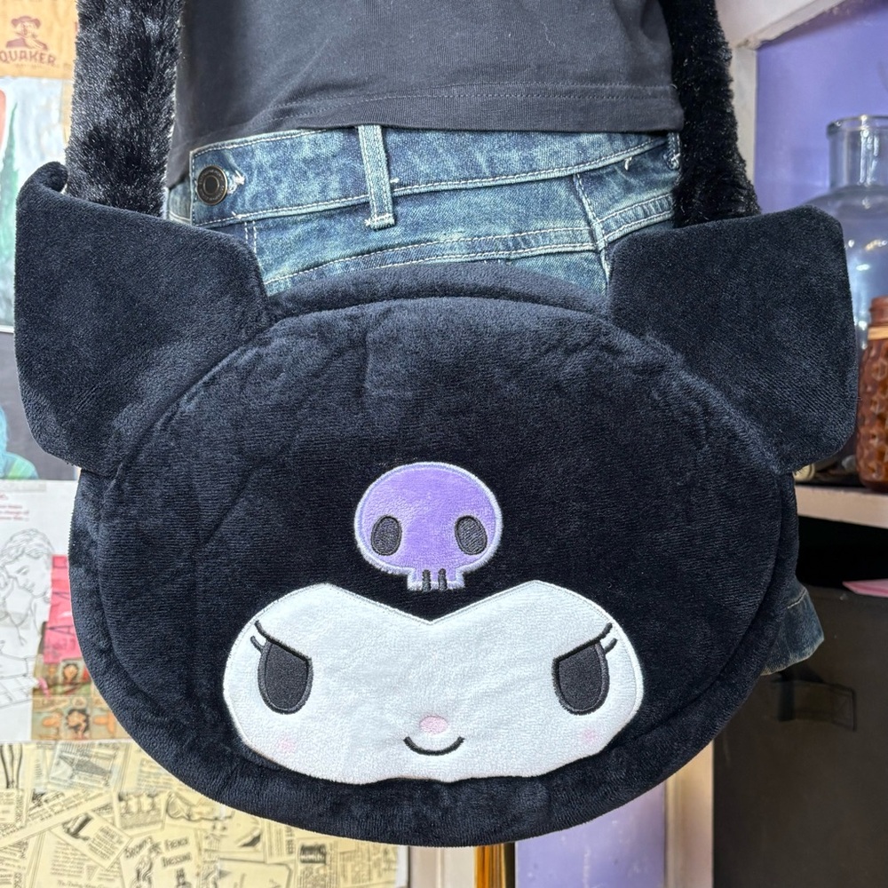Sanrio Kuromi Plush Crossbody Bag